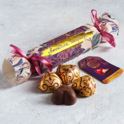 Шоколадные конфеты в упаковке-конфете Любимой бабушке, 57 г