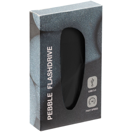 Изображение Флешка Pebble, черная, USB 3.0, 16 Гб