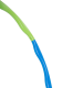 Изображение Обруч массажный Hula Hoop, сине-зеленый