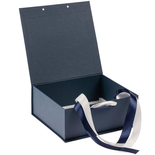 Изображение Коробка на лентах Tie Up, малая, синяя