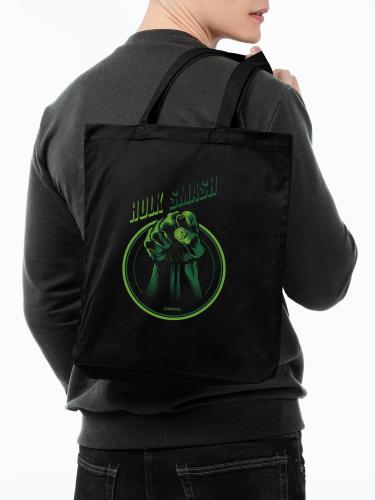Изображение Холщовая сумка Hulk Smash, черная