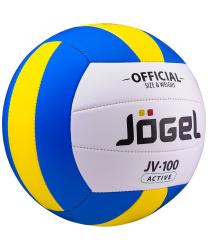 Волейбольный мяч Active, голубой с желтым