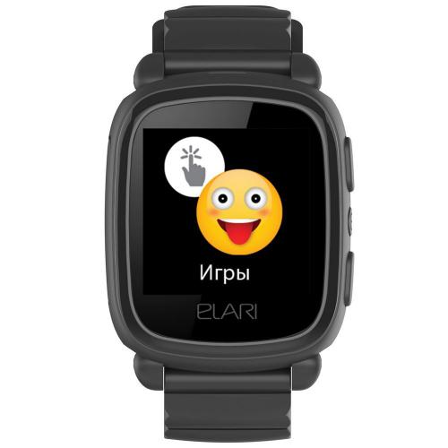 Изображение Умные часы для детей Elari KidPhone 2, черные