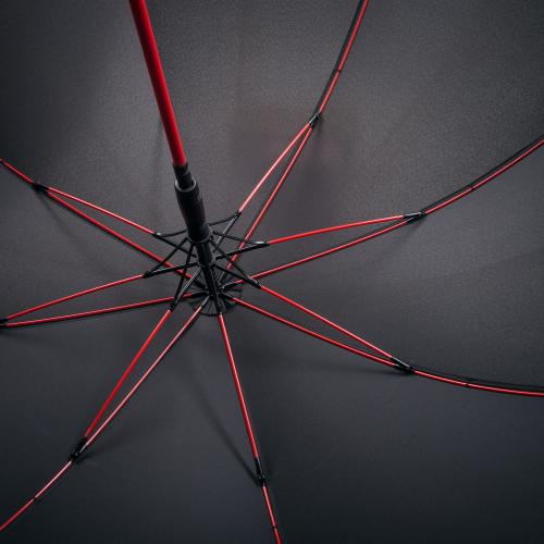 Изображение Зонт-трость с цветными спицами Color Style ver.2, красный