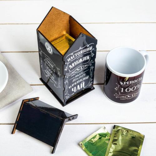 Изображение Подарочный набор Настоящий мужик: чайный домик и кружка