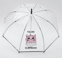 Зонт с прозрачным куполом "You are llamazing" лама