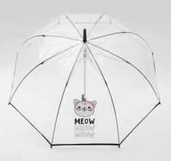 Зонт прозрачный "Meow", котик