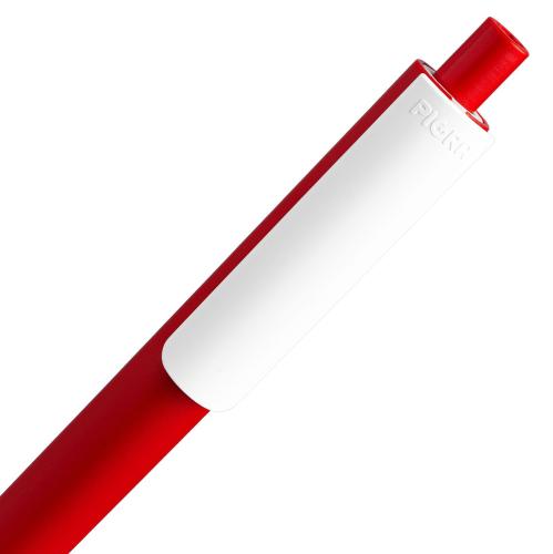 Изображение Ручка шариковая Pigra P03 Mat, красная с белым