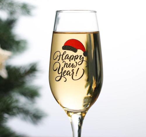 Изображение Бокал для шампанского "Happy new year"