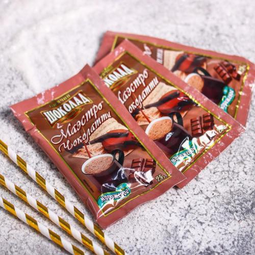 Изображение Подарочный набор для горячего шоколада Тепла и волшебства: бокал 263 г, горячий шоколад со вкусом мороженого 25 г х 3 шт., трубочки 10 шт.