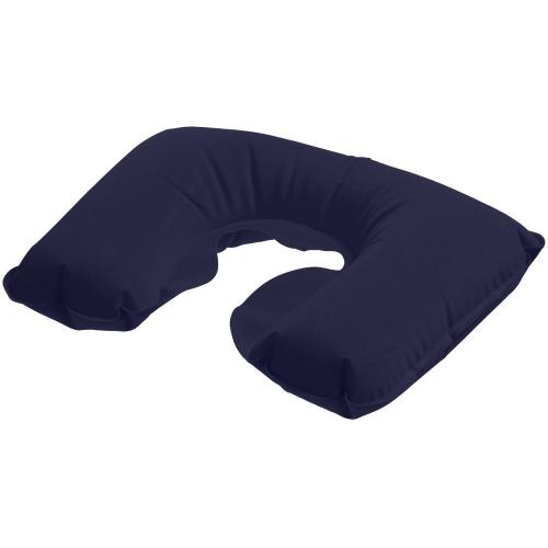 Изображение Надувная подушка под шею в чехле Sleep, темно-синяя