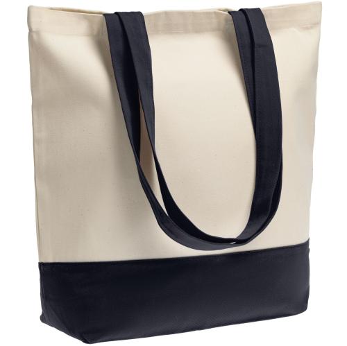 Изображение Холщовая сумка Shopaholic, темно-синяя