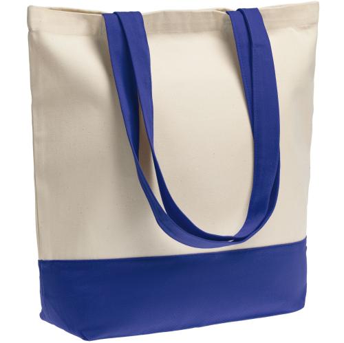 Изображение Холщовая сумка Shopaholic, ярко-синяя