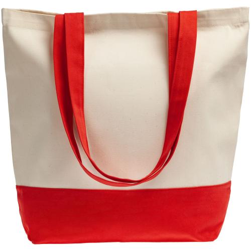 Изображение Холщовая сумка Shopaholic, красная