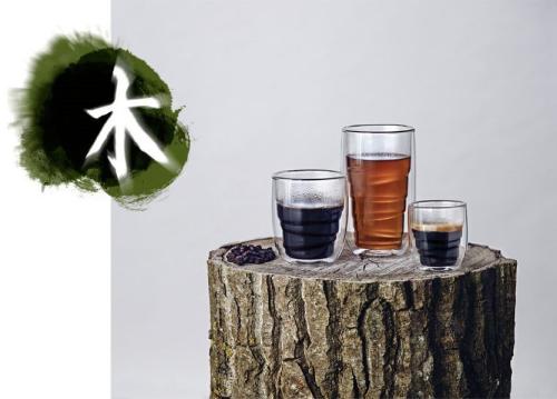 Изображение Набор малых стаканов Elements Wood