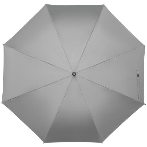 Изображение Зонт-трость Manifest со светоотражающим куполом, серый