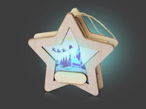 Изображение Новогодняя подвеска с подсветкой «Звезда»