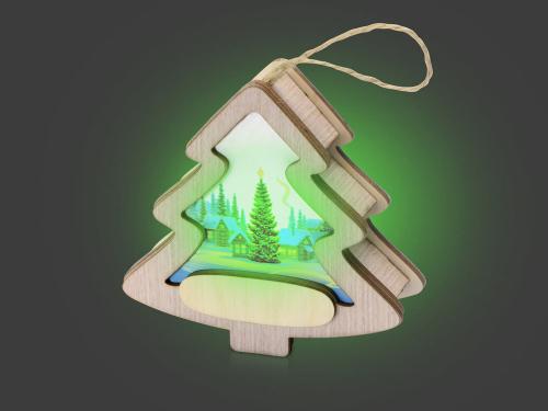 Изображение Новогодняя подвеска с подсветкой «Ёлочка»