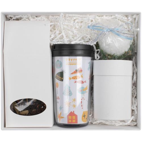 Изображение Набор Mug Snug с термокружкой и чаем, белый