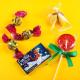 Изображение Подарочный набор Загадай желание: молочный шоколад, печенье с предсказанием, мятный леденец, мятные конфеты