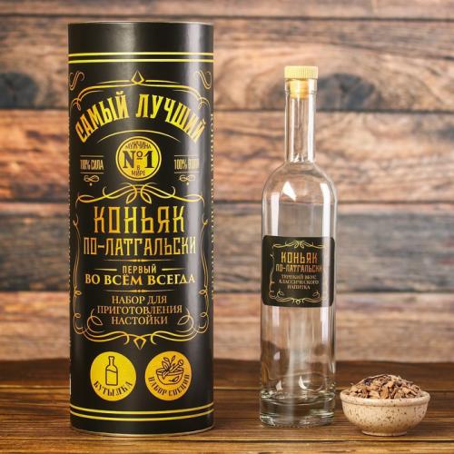 Изображение Набор для приготовления настойки Коньяк по-латгальски: трава и специи 20 г., бутылка 750 мл.