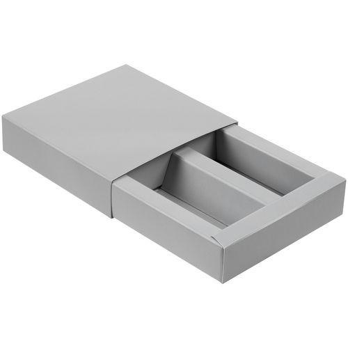 Изображение Коробка-пенал Shift, малая, серая, 9х9х2,3 см