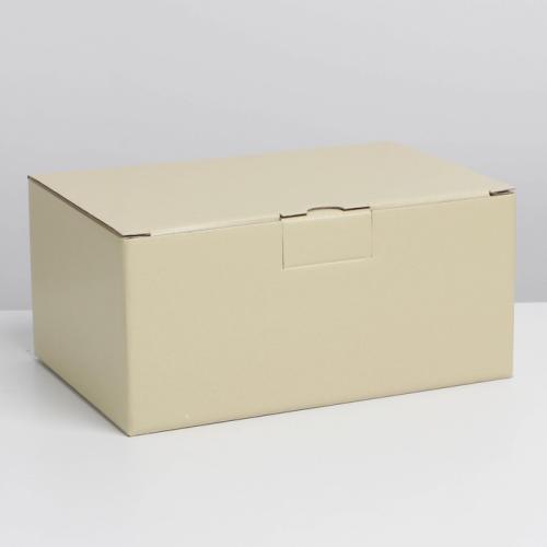 Изображение Коробка складная «Бежевая», 22 х 15 х 10 см