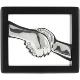 Изображение Награда «Рукопожатие», черная