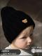 Изображение Детская черная шапка с вышивкой Медведя