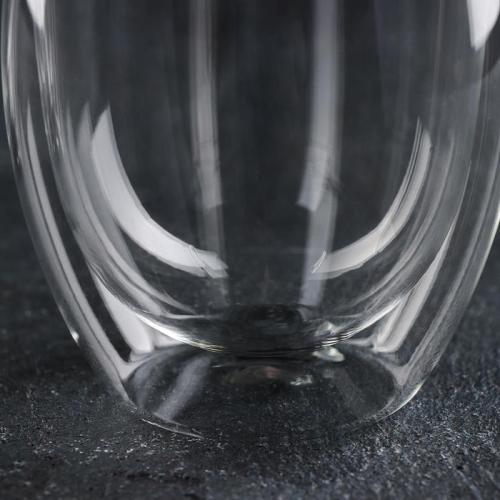 Изображение Набор стеклянных стаканов с двойными стенками Magistro, 200 мл, 2 шт