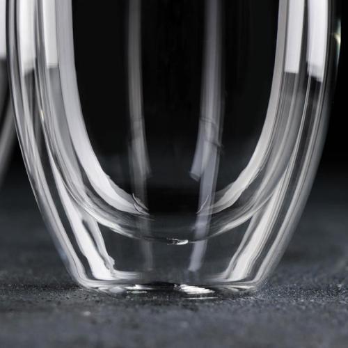 Изображение Набор стеклянных стаканов с двойными стенками Magistro Поль, 350 мл, 2 шт