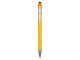 Изображение Ручка-стилус металлическая шариковая Sway soft-touch, желтая